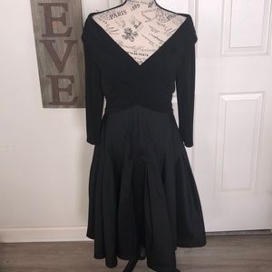 Tadashi Shoji Cocktail Dress Taffeta Ruching